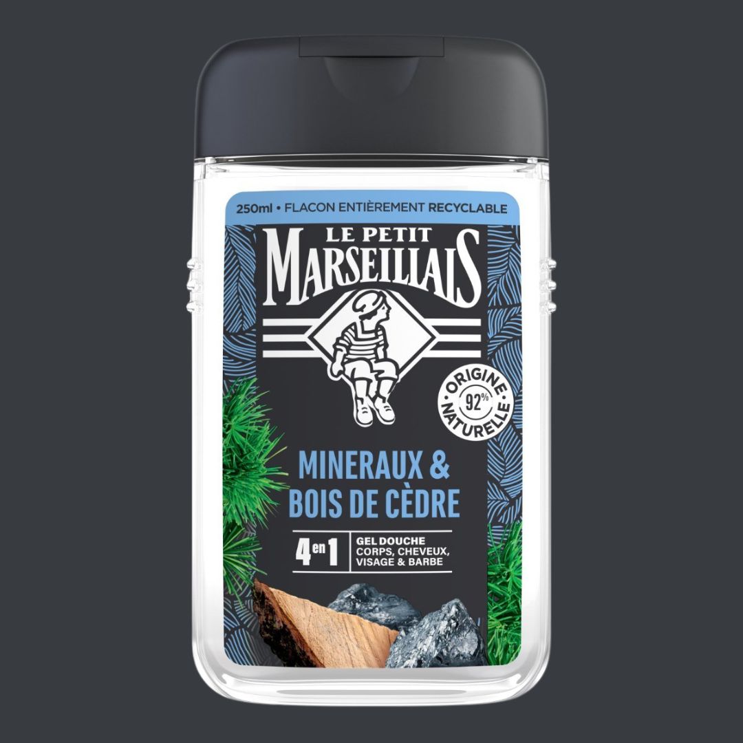 Le Petit Marseillais Shower Men: Minerals & Cedar Wood 250ml